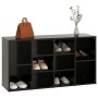 Banco zapatero de madera contrachapada negro 103x30x54,5 cm de vidaXL, Zapateros y organizadores de calzado - Ref: Foro24-803...