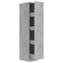 Gray concrete plywood apothecary cabinet 30x42.5x150 cm by vidaXL, Lockers and storage cabinets - Ref: Foro24-804224, Price: ...