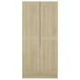 Armario de madera contrachapada color roble 82,5x51,5x180 cm de vidaXL, Armarios roperos - Ref: Foro24-803437, Precio: 155,84...