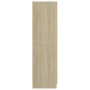 Armario de madera contrachapada color roble 82,5x51,5x180 cm de vidaXL, Armarios roperos - Ref: Foro24-803437, Precio: 155,84...