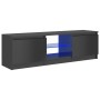 Mueble de TV con luces LED gris brillante 120x30x35,5 cm de vidaXL, Muebles TV - Ref: Foro24-804291, Precio: 98,19 €, Descuen...