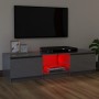 Mueble de TV con luces LED gris brillante 120x30x35,5 cm de vidaXL, Muebles TV - Ref: Foro24-804291, Precio: 98,19 €, Descuen...