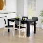 Mesa de comedor de madera contrachapada negro 140x74,5x76 cm de vidaXL, Mesas de cocina y de comedor - Ref: Foro24-804203, Pr...