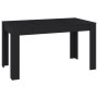 Mesa de comedor de madera contrachapada negro 140x74,5x76 cm de vidaXL, Mesas de cocina y de comedor - Ref: Foro24-804203, Pr...