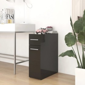 Black glossy plywood apothecary cabinet 20x45.5x60 cm by vidaXL, Lockers and storage cabinets - Ref: Foro24-804218, Price: 53...