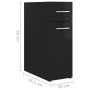 Black glossy plywood apothecary cabinet 20x45.5x60 cm by vidaXL, Lockers and storage cabinets - Ref: Foro24-804218, Price: 53...