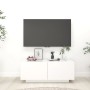 Mueble de TV madera contrachapada blanco brillo 100x35x40 cm de vidaXL, Muebles TV - Ref: Foro24-804442, Precio: 75,71 €, Des...