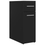 Black plywood apothecary cabinet 20x45.5x60 cm by vidaXL, Lockers and storage cabinets - Ref: Foro24-804212, Price: 56,68 €, ...