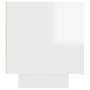 Mueble de TV madera contrachapada blanco brillo 100x35x40 cm de vidaXL, Muebles TV - Ref: Foro24-804442, Precio: 75,71 €, Des...