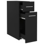 Black plywood apothecary cabinet 20x45.5x60 cm by vidaXL, Lockers and storage cabinets - Ref: Foro24-804212, Price: 56,68 €, ...