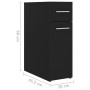 Black plywood apothecary cabinet 20x45.5x60 cm by vidaXL, Lockers and storage cabinets - Ref: Foro24-804212, Price: 56,68 €, ...