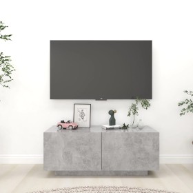 Mueble para TV contrachapada gris hormigón 100x35x40 cm de vidaXL, Muebles TV - Ref: Foro24-804440, Precio: 57,99 €, Descuent...