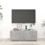 Concrete gray plywood TV cabinet 100x35x40 cm by vidaXL, TV Furniture - Ref: Foro24-804440, Price: 63,11 €, Discount: %