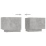 Mueble para TV contrachapada gris hormigón 100x35x40 cm de vidaXL, Muebles TV - Ref: Foro24-804440, Precio: 63,11 €, Descuent...