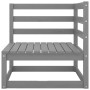 Garten-Ecksofas, 2 Stück, massives graues Kiefernholz von vidaXL, Gartensets - Ref: Foro24-805677, Preis: 97,88 €, Rabatt: %