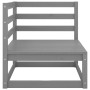 Garten-Ecksofas, 2 Stück, massives graues Kiefernholz von vidaXL, Gartensets - Ref: Foro24-805677, Preis: 97,79 €, Rabatt: %