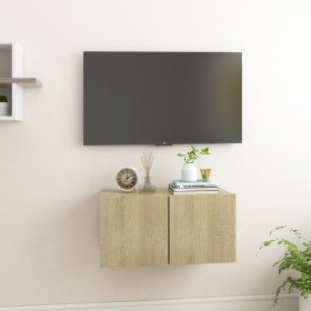 Wall-mounted living room furniture in Sonoma oak, 60x30x30 cm. by vidaXL, TV Furniture - Ref: Foro24-804517, Price: 35,67 €, ...