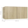 Sonoma Eiche hängende Wohnzimmermöbel 60x30x30 cm von vidaXL, TV-Möbel - Ref: Foro24-804517, Preis: 35,99 €, Rabatt: %