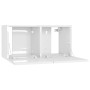 Muebles de salón colgantes 3 unidades blanco brillo 60x30x30 cm de vidaXL, Muebles TV - Ref: Foro24-804528, Precio: 87,17 €, ...