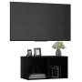 Glossy black plywood TV cabinet 72x35x36.5 cm by vidaXL, TV Furniture - Ref: Foro24-805532, Price: 34,53 €, Discount: %