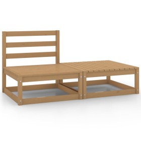 Garden furniture 2 pieces honey brown solid pine wood by vidaXL, Garden sets - Ref: Foro24-805698, Price: 61,99 €, Discount: %