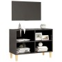 TV cabinet with gray solid wood legs 69.5x30x50 cm by vidaXL, TV Furniture - Ref: Foro24-805925, Price: 37,74 €, Discount: %