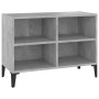 Mueble de TV con patas metal gris hormigón 69,5x30x50 cm de vidaXL, Muebles TV - Ref: Foro24-805936, Precio: 32,89 €, Descuen...