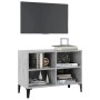 Mueble de TV con patas metal gris hormigón 69,5x30x50 cm de vidaXL, Muebles TV - Ref: Foro24-805936, Precio: 32,89 €, Descuen...