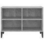 Mueble de TV con patas metal gris hormigón 69,5x30x50 cm de vidaXL, Muebles TV - Ref: Foro24-805936, Precio: 32,89 €, Descuen...