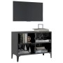 TV cabinet with glossy gray metal legs 69.5x30x50 cm by vidaXL, TV Furniture - Ref: Foro24-805940, Price: 42,63 €, Discount: %