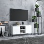 Mueble de TV con patas de metal blanco brillante 103,5x35x50 cm de vidaXL, Muebles TV - Ref: Foro24-805974, Precio: 65,04 €, ...