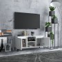 Mueble de TV con patas de metal blanco brillante 103,5x35x50 cm de vidaXL, Muebles TV - Ref: Foro24-805974, Precio: 64,48 €, ...