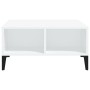 Mesa de centro madera contrachapada blanca 60x60x30 cm de vidaXL, Mesas de centro - Ref: Foro24-805986, Precio: 47,72 €, Desc...