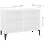 TV-Möbel mit weißen Metallbeinen 69,5x30x50 cm von vidaXL, TV-Möbel - Ref: Foro24-805932, Preis: 54,10 €, Rabatt: %