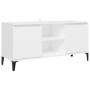 TV-Schrank mit weißen Metallbeinen 103,5x35x50 cm von vidaXL, TV-Möbel - Ref: Foro24-805968, Preis: 55,82 €, Rabatt: %