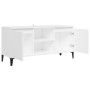 TV-Schrank mit weißen Metallbeinen 103,5x35x50 cm von vidaXL, TV-Möbel - Ref: Foro24-805968, Preis: 55,82 €, Rabatt: %