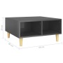 Bright gray plywood coffee table 60x60x30 cm by vidaXL, Coffee table - Ref: Foro24-805985, Price: 38,12 €, Discount: %