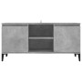 Mueble de TV con patas metal gris hormigón 103,5x35x50 cm de vidaXL, Muebles TV - Ref: Foro24-805972, Precio: 59,56 €, Descue...