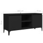 TV-Schrank mit schwarzen Metallbeinen 103,5x35x50 cm von vidaXL, TV-Möbel - Ref: Foro24-805969, Preis: 67,99 €, Rabatt: %