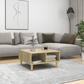 Couchtisch aus Sonoma-Eichensperrholz, 60 x 60 x 30 cm von vidaXL, Couchtisch - Ref: Foro24-805980, Preis: 44,99 €, Rabatt: %