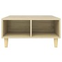 Mesa de centro madera contrachapada roble Sonoma 60x60x30 cm de vidaXL, Mesas de centro - Ref: Foro24-805980, Precio: 43,11 €...