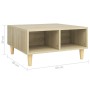 Mesa de centro madera contrachapada roble Sonoma 60x60x30 cm de vidaXL, Mesas de centro - Ref: Foro24-805980, Precio: 43,11 €...