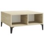 White and oak plywood coffee table 60x60x30 cm by vidaXL, Coffee table - Ref: Foro24-805991, Price: 39,99 €, Discount: %