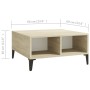 White and oak plywood coffee table 60x60x30 cm by vidaXL, Coffee table - Ref: Foro24-805991, Price: 39,99 €, Discount: %