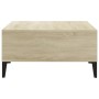 Mesa de centro madera contrachapada roble Sonoma 60x60x30 cm de vidaXL, Mesas de centro - Ref: Foro24-805989, Precio: 50,89 €...