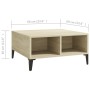 Mesa de centro madera contrachapada roble Sonoma 60x60x30 cm de vidaXL, Mesas de centro - Ref: Foro24-805989, Precio: 50,89 €...