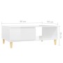 Plywood white glossy coffee table 90x60x35 cm by vidaXL, Coffee table - Ref: Foro24-806001, Price: 66,05 €, Discount: %