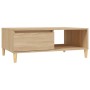 Mesa de centro madera contrachapada roble Sonoma 90x60x35 cm de vidaXL, Mesas de centro - Ref: Foro24-805998, Precio: 61,99 €...