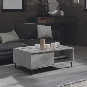 Plywood gray concrete coffee table 90x60x35 cm by vidaXL, Coffee table - Ref: Foro24-806008, Price: 64,32 €, Discount: %