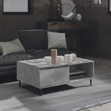 Plywood gray concrete coffee table 90x60x35 cm by vidaXL, Coffee table - Ref: Foro24-806008, Price: 64,99 €, Discount: %